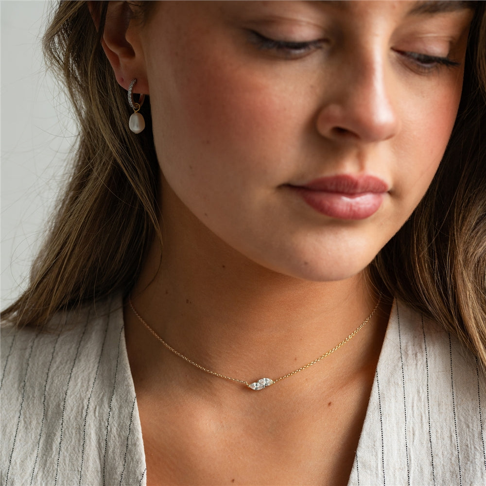 Seek + Find Filled With Light Gold Necklace