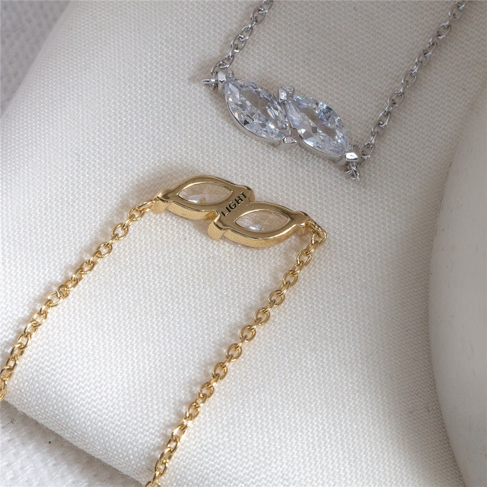 Seek + Find Filled With Light Gold Necklace