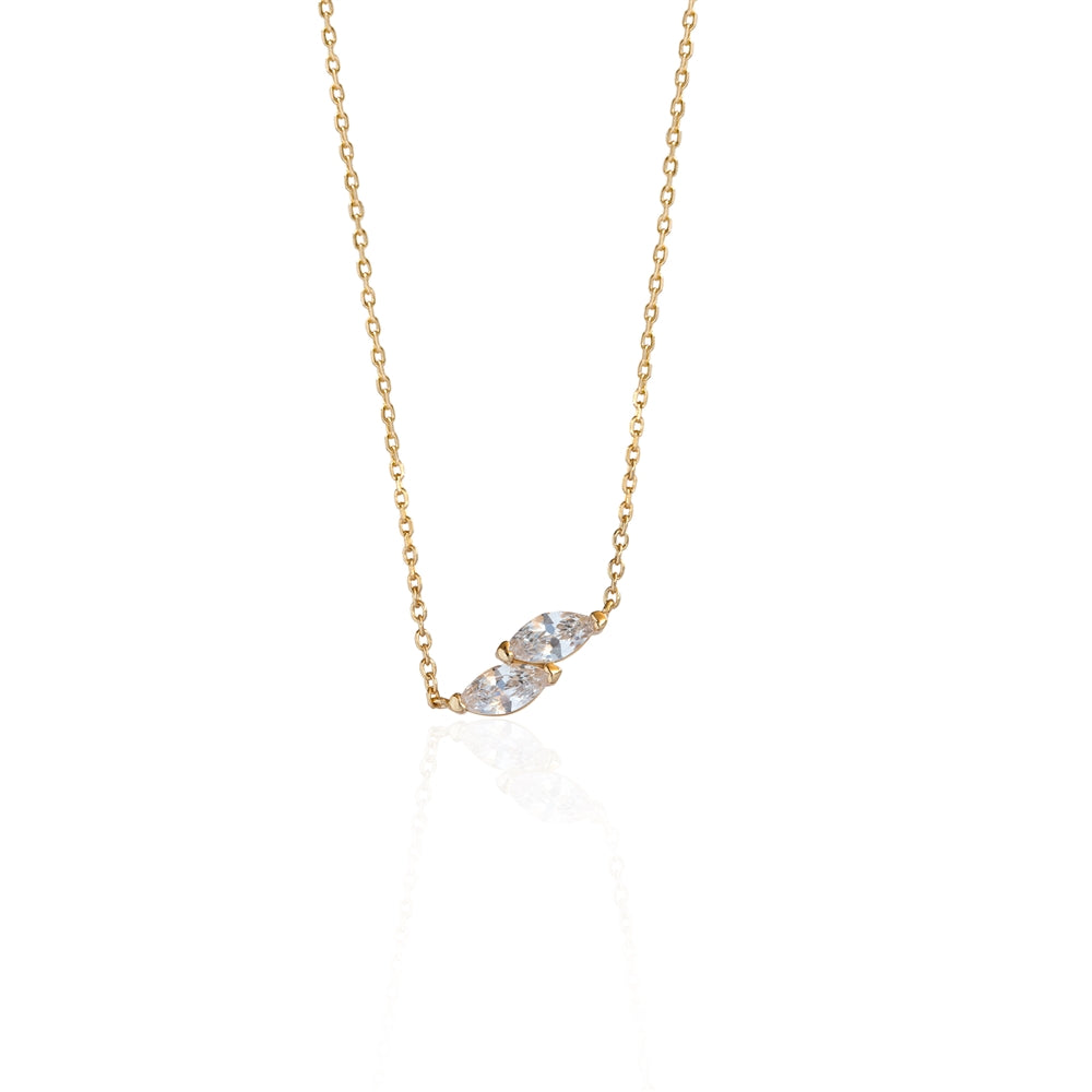 Seek + Find Filled With Light Gold Necklace