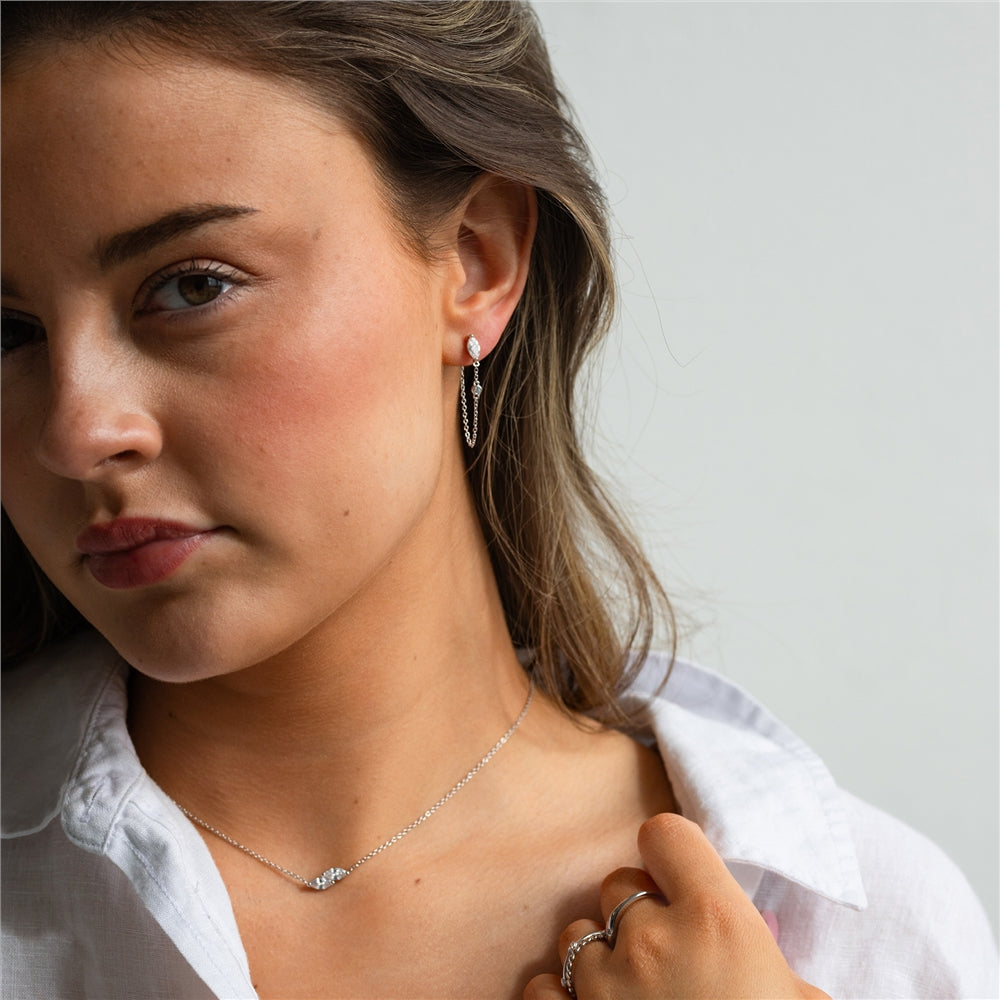 Seek + Find Filled With Light Silver Necklace