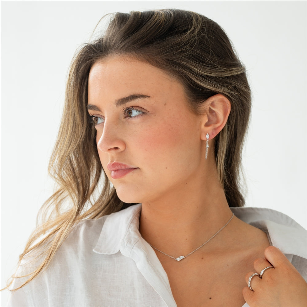 Seek + Find Filled With Light Silver Necklace