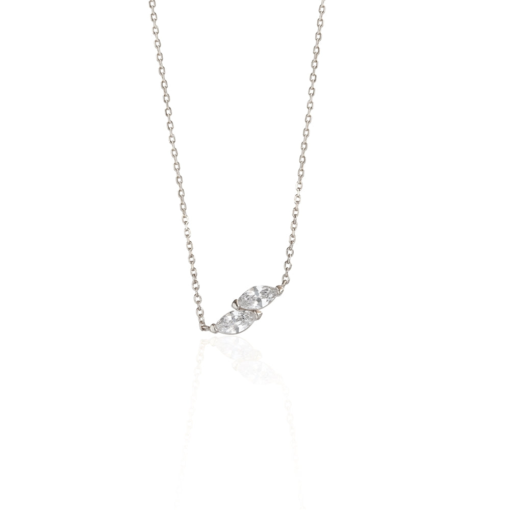 Seek + Find Filled With Light Silver Necklace
