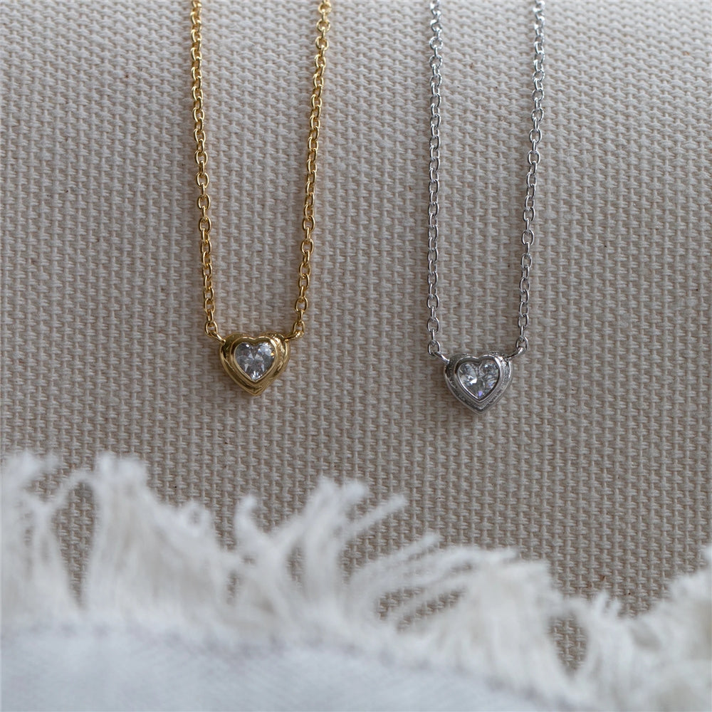 Seek + Find My Love Gold Heart Necklace
