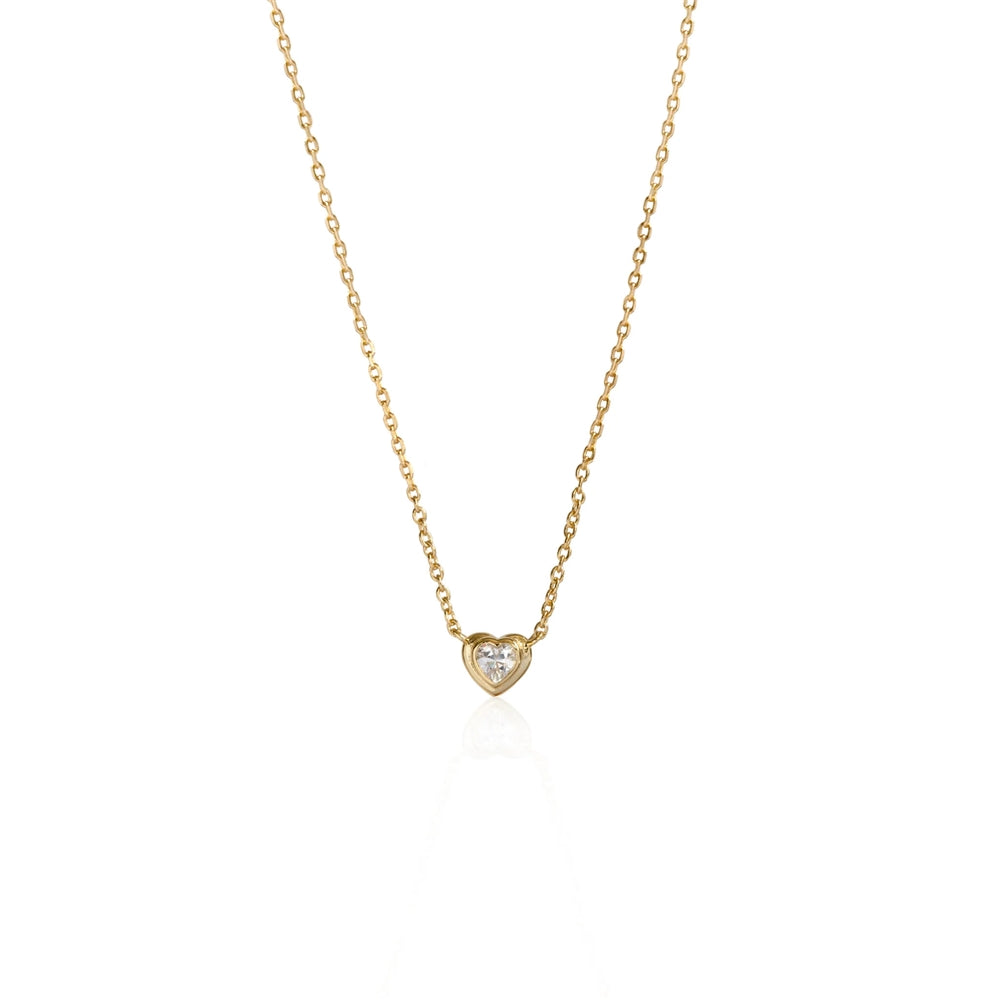 Seek + Find My Love Gold Heart Necklace