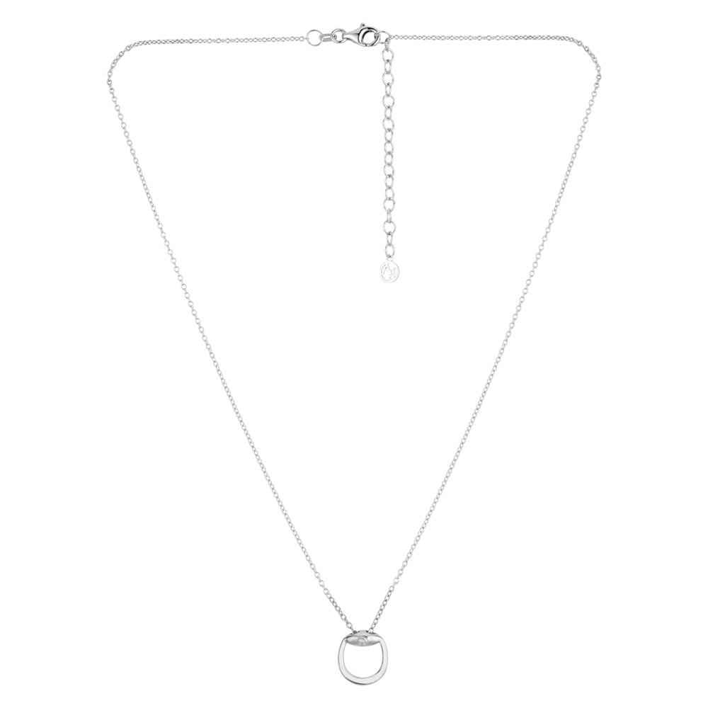 Argento Silver Plain Rein Necklace