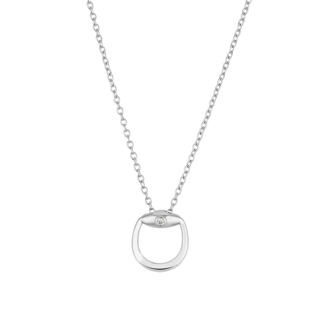 Argento Silver Plain Rein Necklace