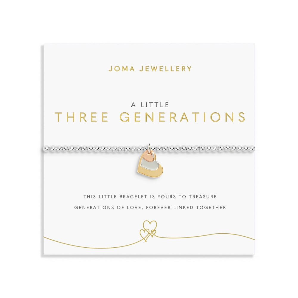 Joma A Little Three Generations Hearts Bracelet