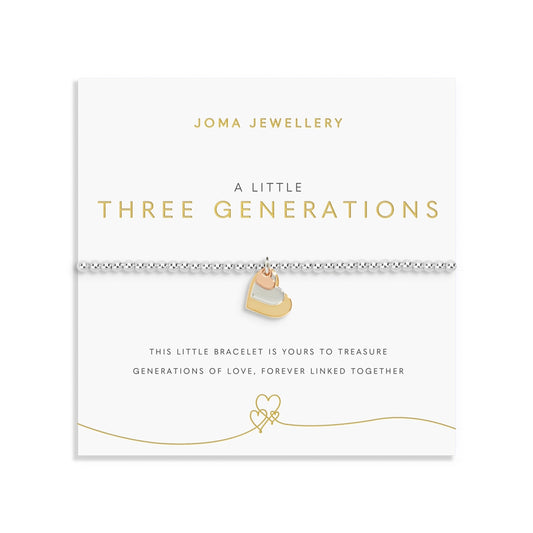 Joma A Little Three Generations Hearts Bracelet