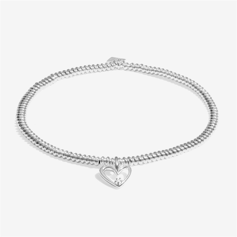 Joma Boxed Lab Grown Happy Birthday Heart Bracelet