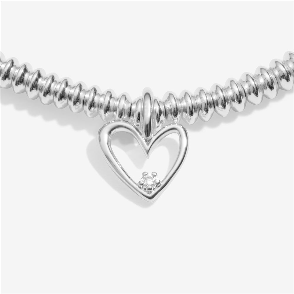 Joma Boxed Lab Grown Happy Birthday Heart Bracelet
