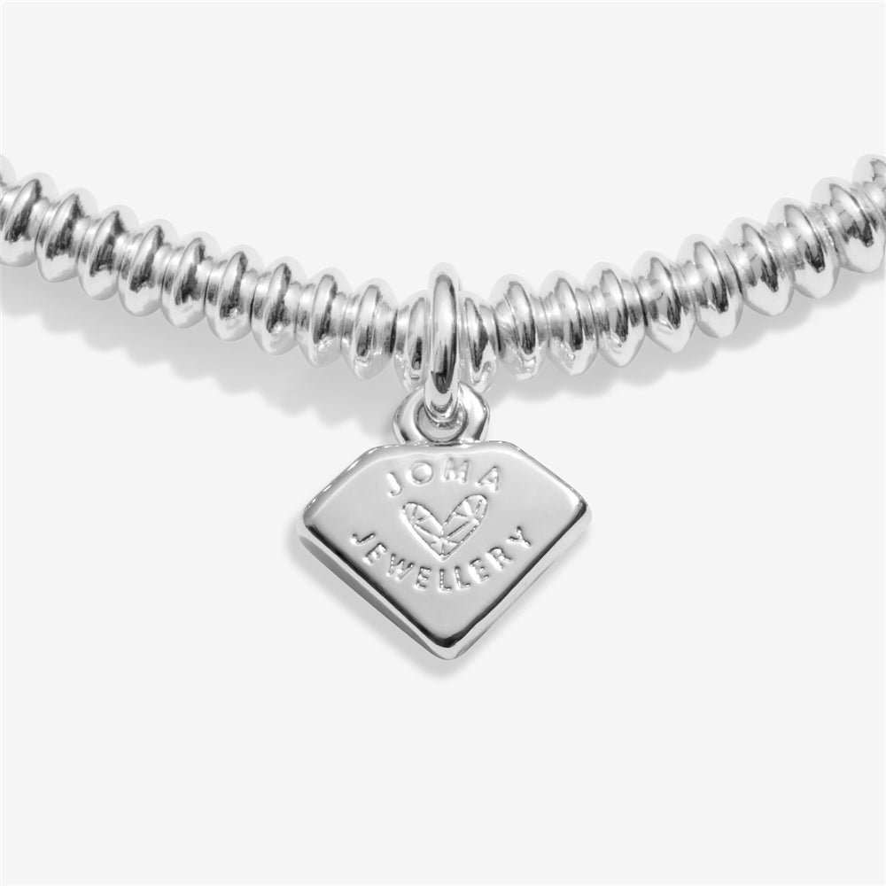 Joma Boxed Lab Grown Happy Birthday Heart Bracelet