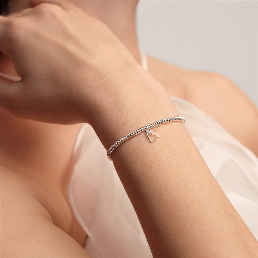 Joma Boxed Lab Grown With Love Heart Bracelet