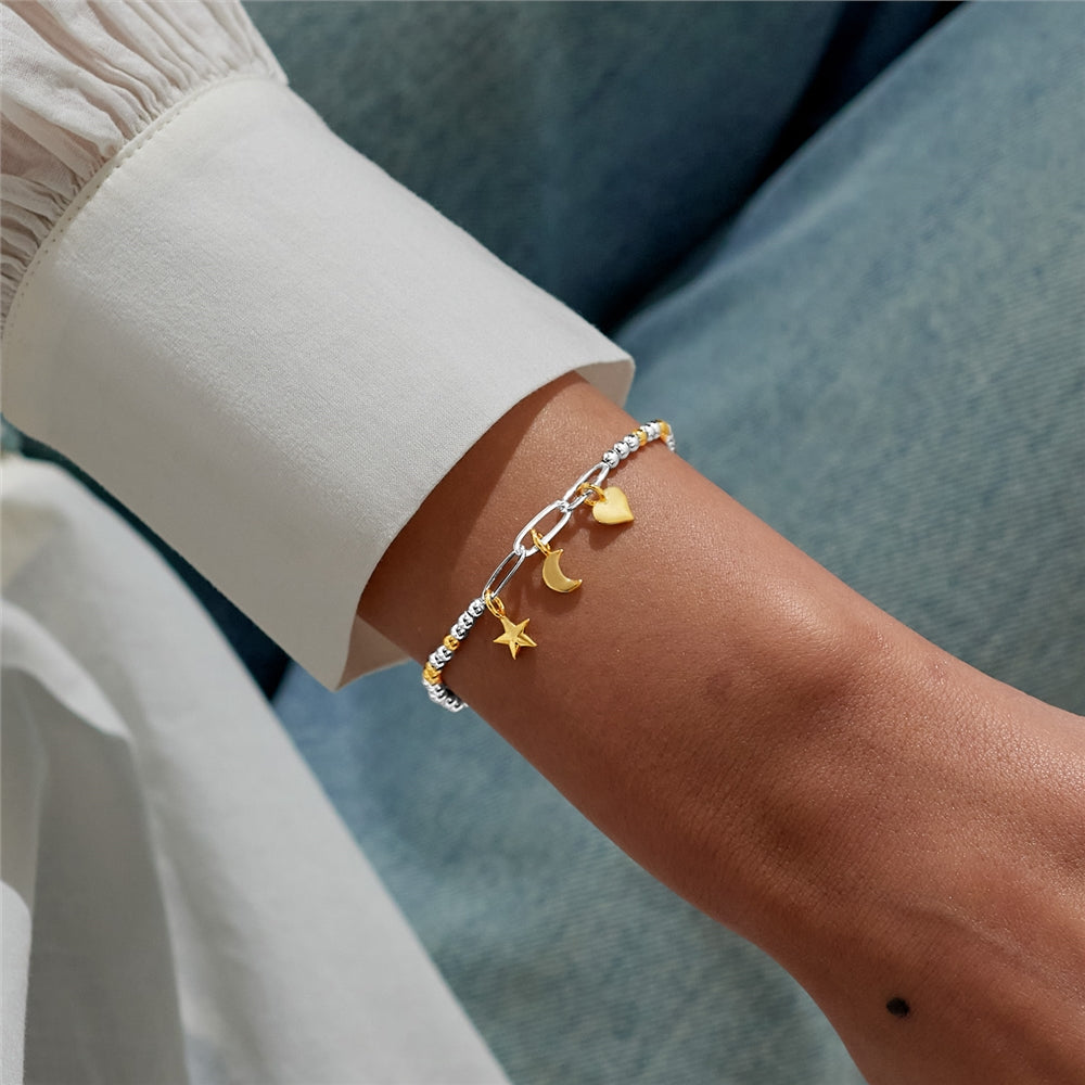 Joma Gold Mix Style Celestial Charms Bracelet
