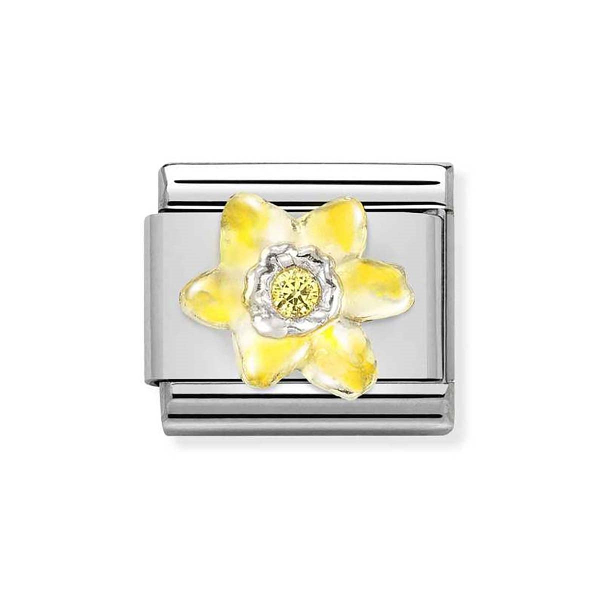 Nomination Yellow Daffodil Flower Charm
