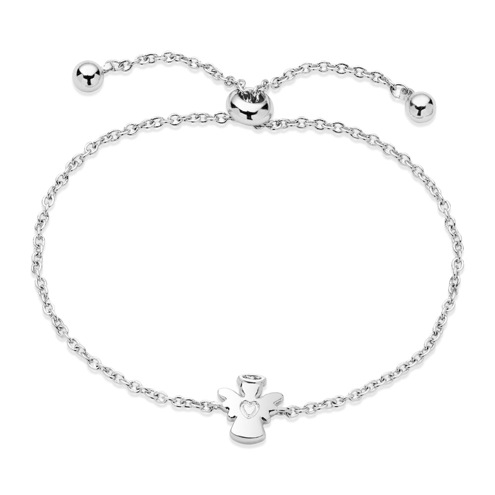 August Woods Silver Kids Angel Pull Bracelet