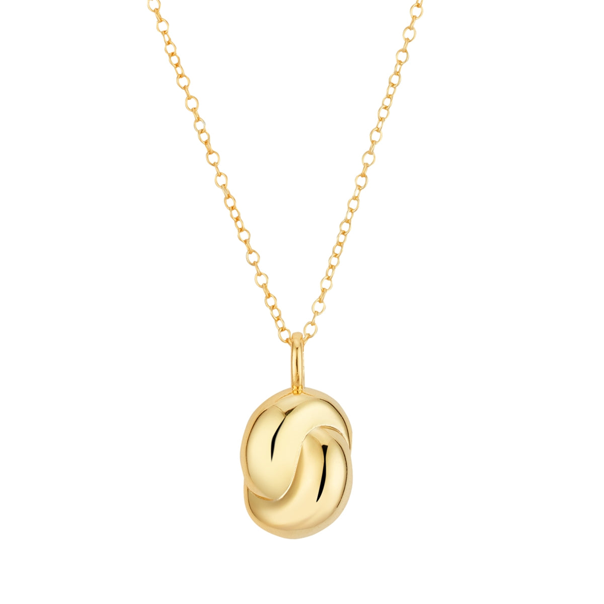 Argento 14k Gold Plated Knot Necklace