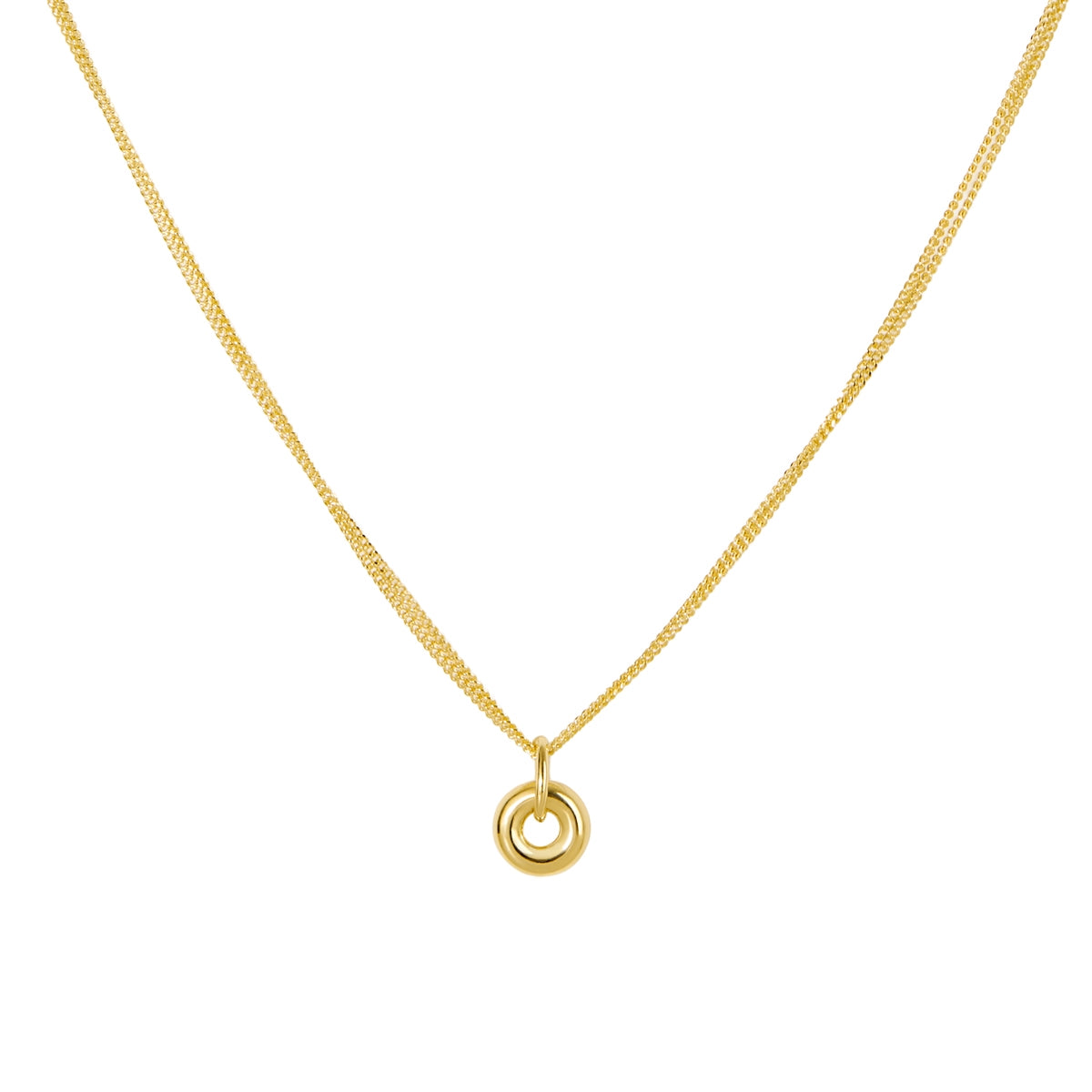 Double Chain Interlink Necklace