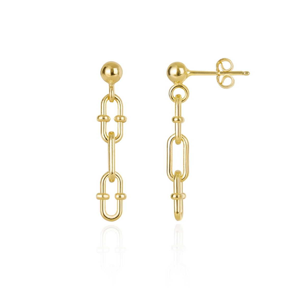 Hardware Chain Earrings