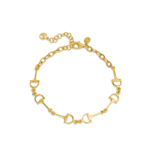 Argento Gold Horsebit Chain Bracelet