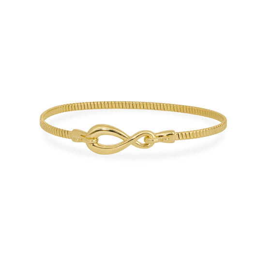 Argento Gold Infinity Bangle