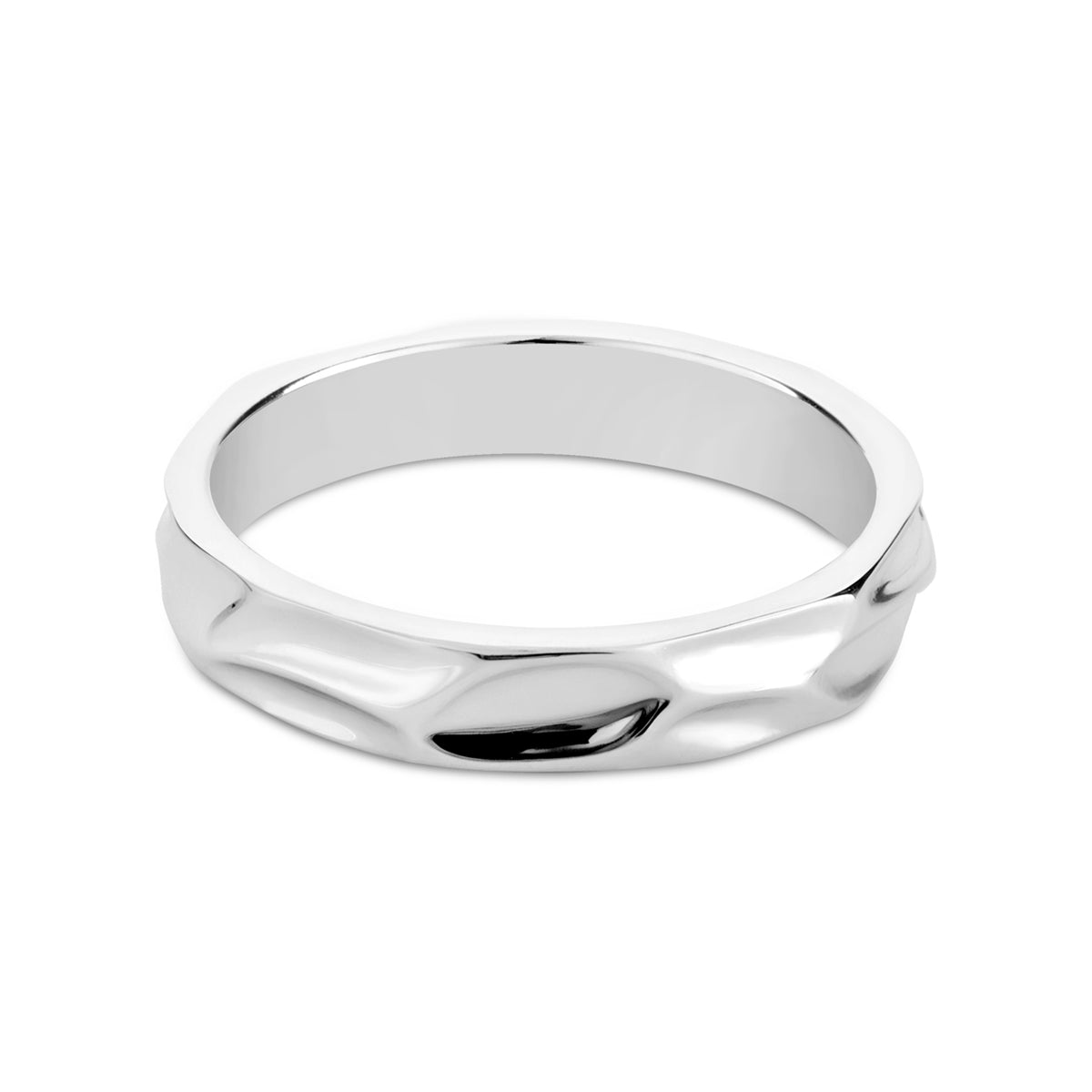Argento Silver Molten Ring