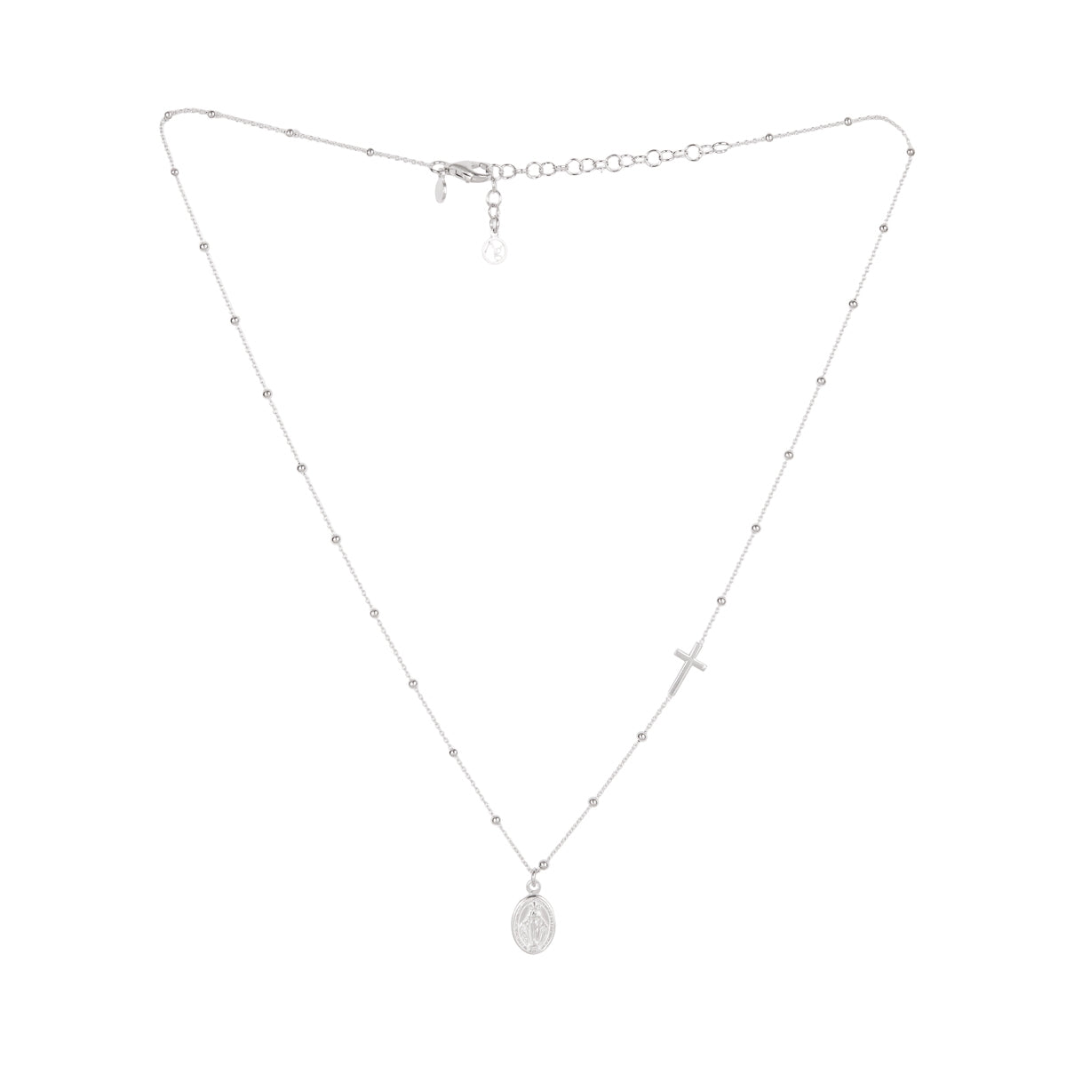 Argento Silver Mary Faith Necklace