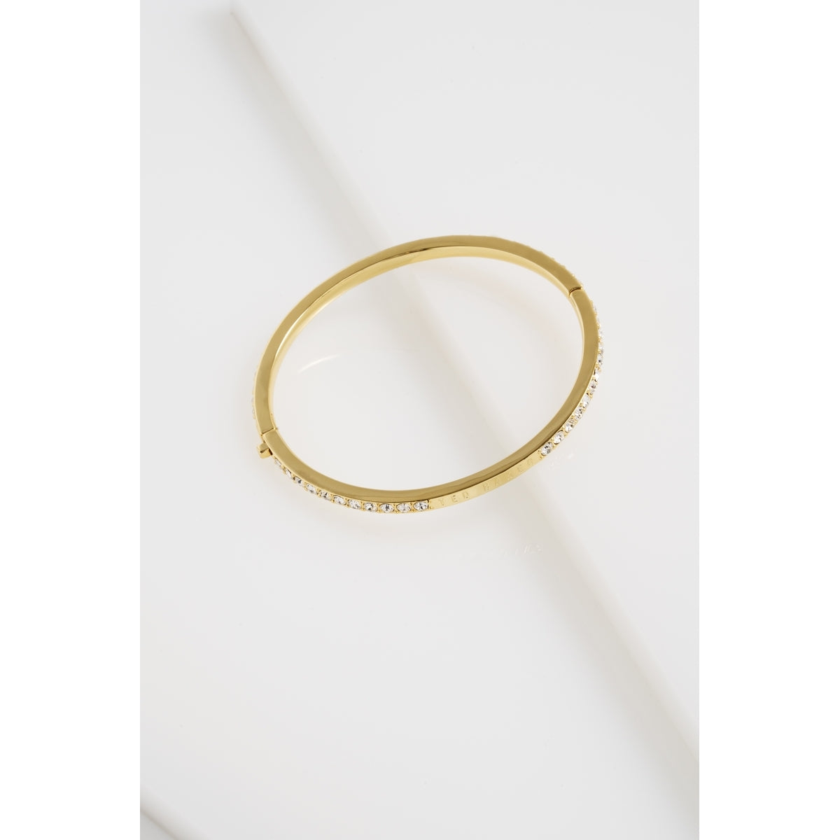 Ted Baker Gold Claudia Pavé Hinged Bangle