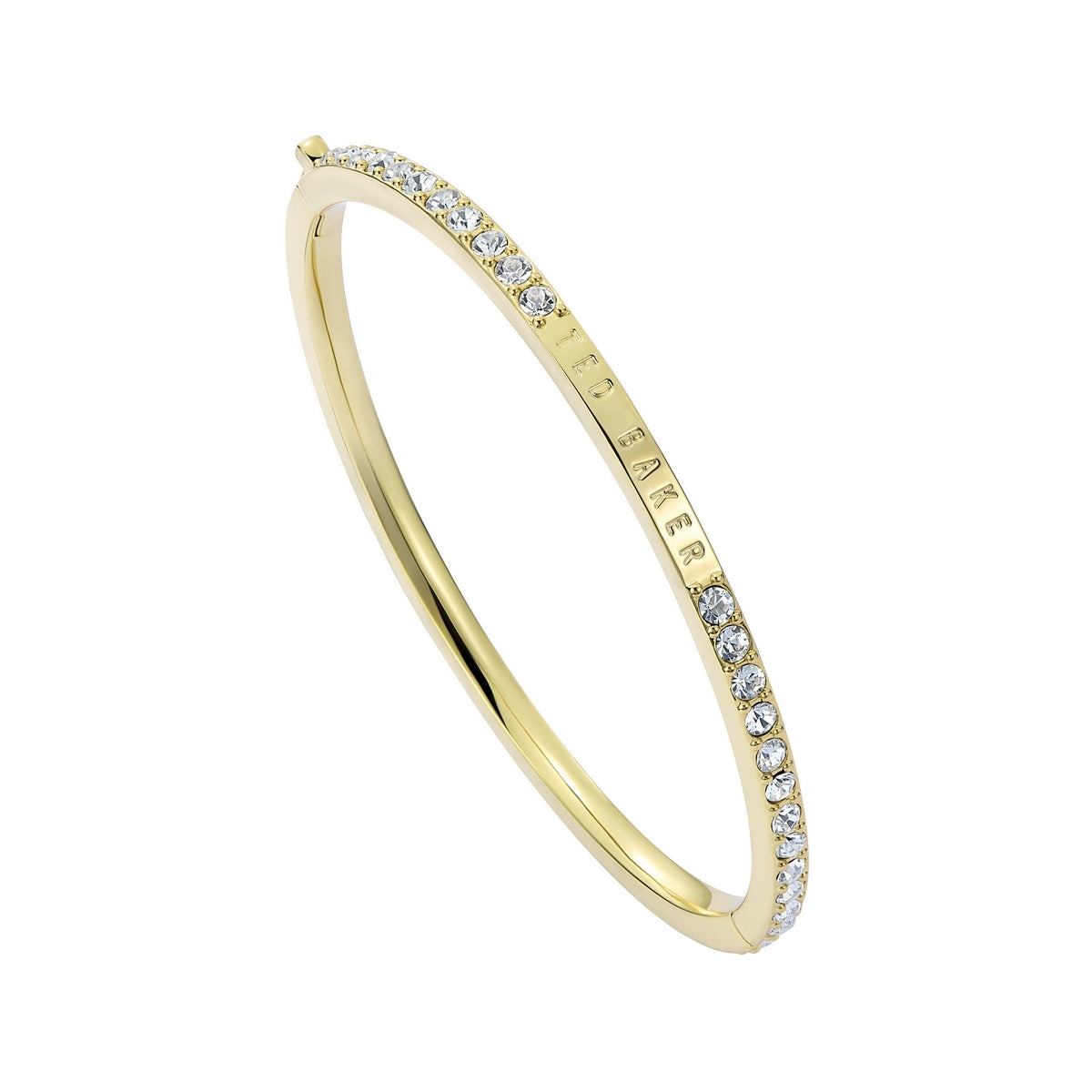 Ted Baker Gold Claudia Pavé Hinged Bangle