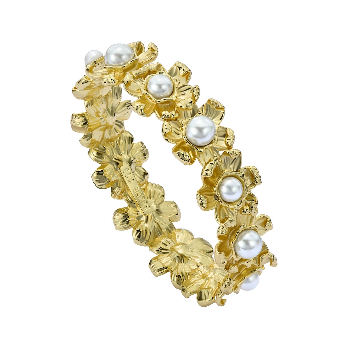 Ted Baker Gold Darell Daisy Pearl Bangle