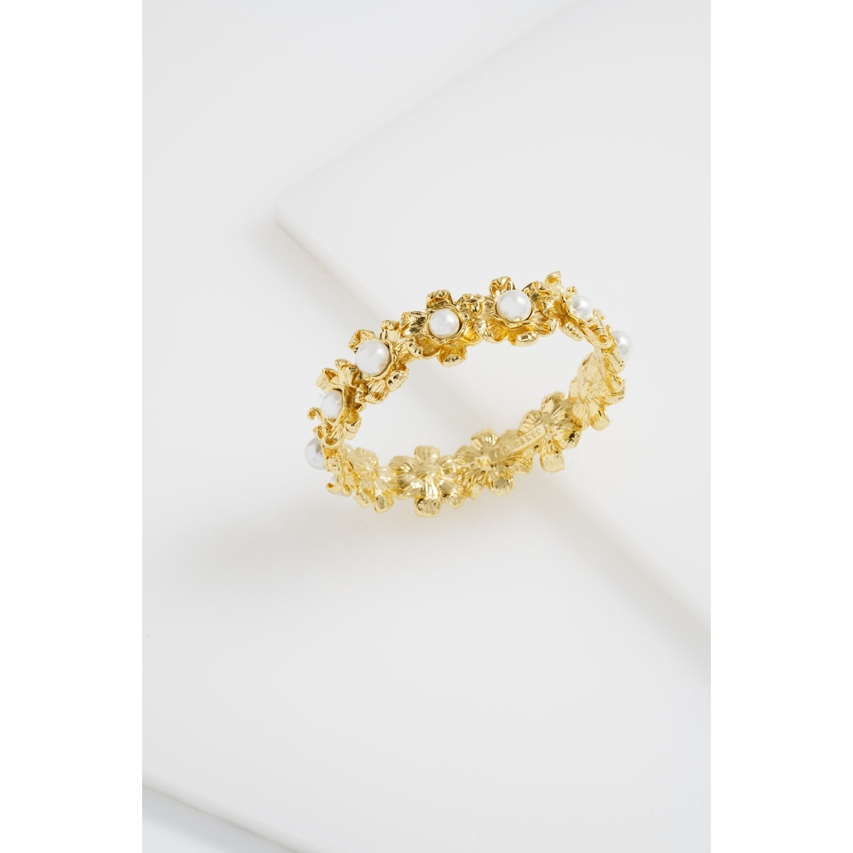 Ted Baker Gold Darell Daisy Pearl Bangle