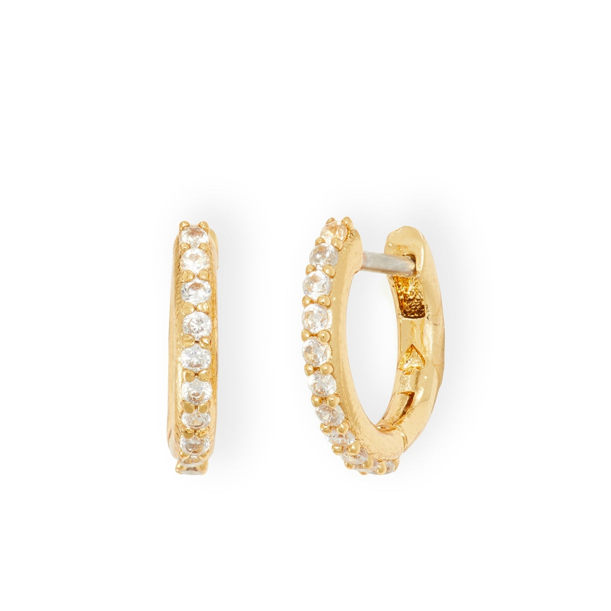 Kate Spade New York Gold Pavé Huggies