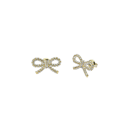 Ted Baker Gold Ribecca Crystal Ribbon Bow Studs
