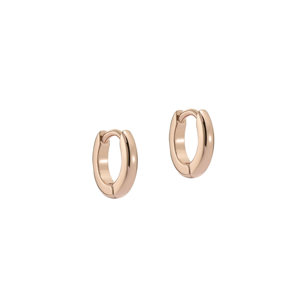 Ted Baker Rose Gold Crisete Logo Hoops 10mm