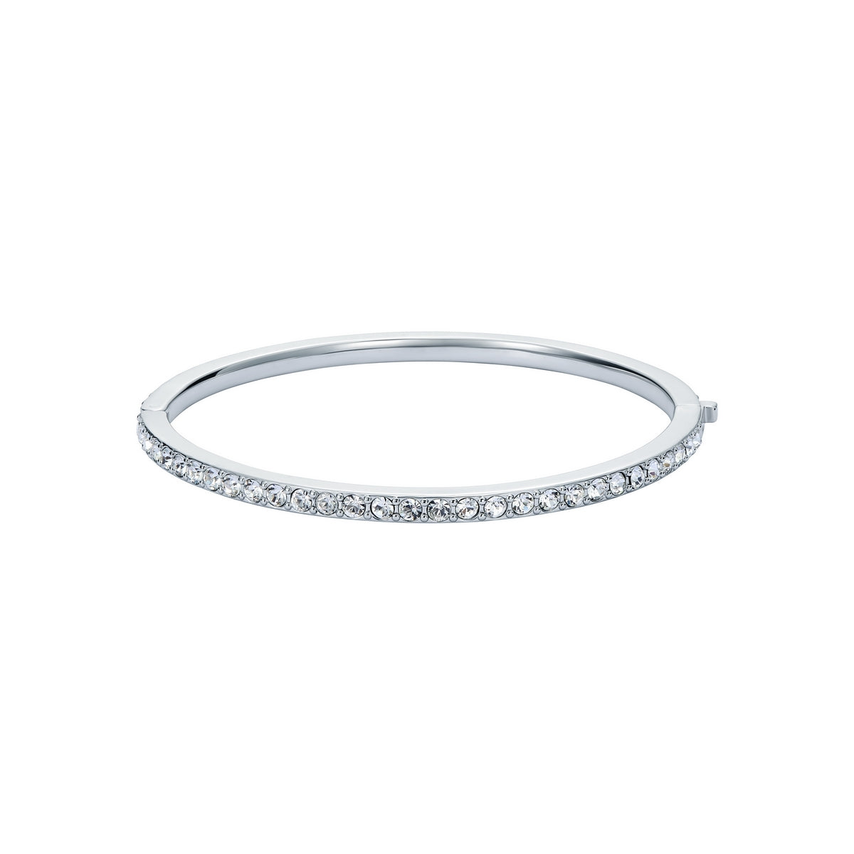 Ted Baker Silver Claudia Pavé Hinged Bangle