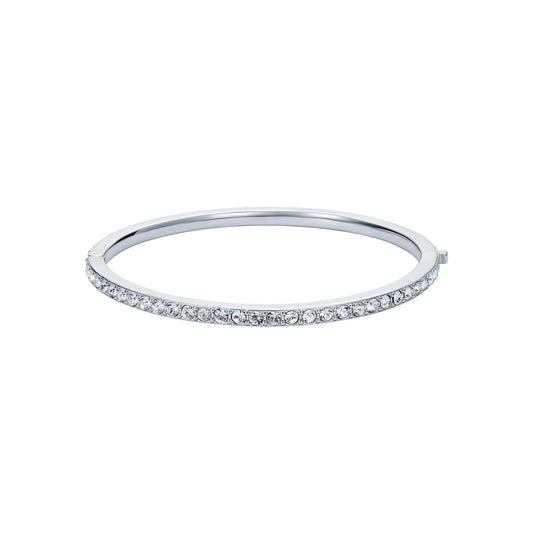 Ted Baker Silver Claudia Pavé Hinged Bangle