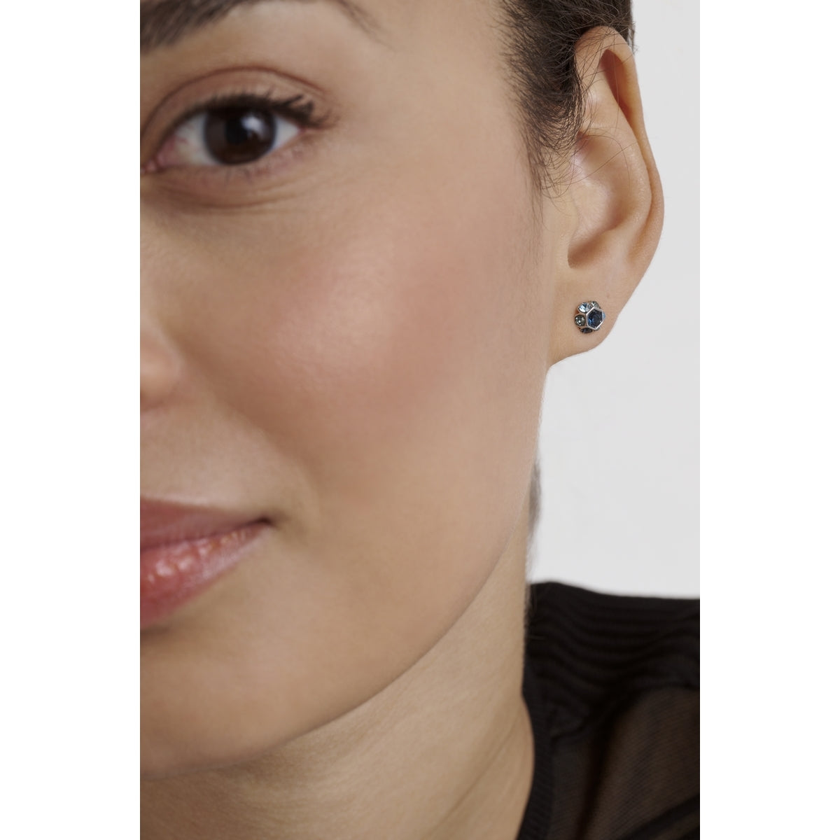 Ted Baker Silver Gemme Blue Gem Cluster Studs