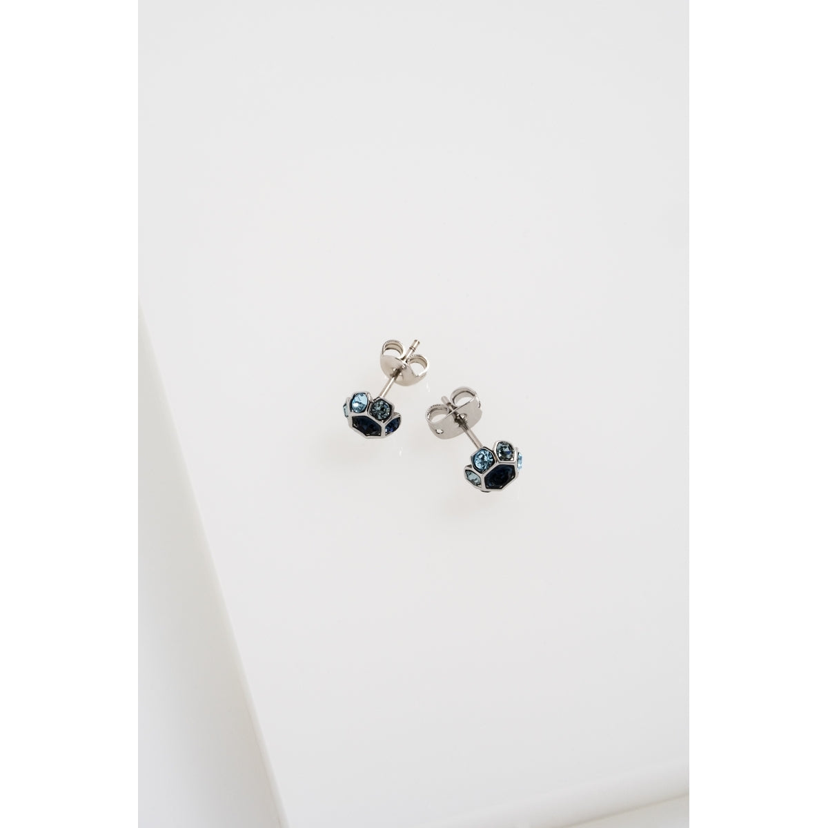 Ted Baker Silver Gemme Blue Gem Cluster Studs