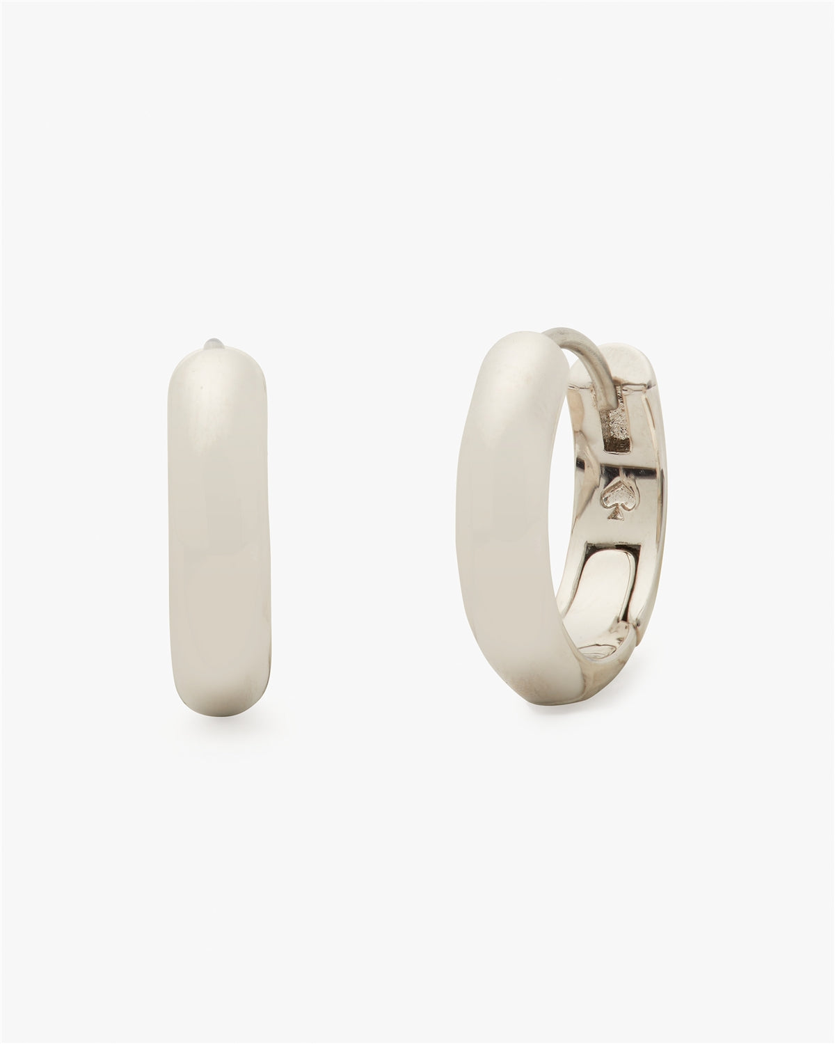 Kate Spade New York Silver Sleek Huggies