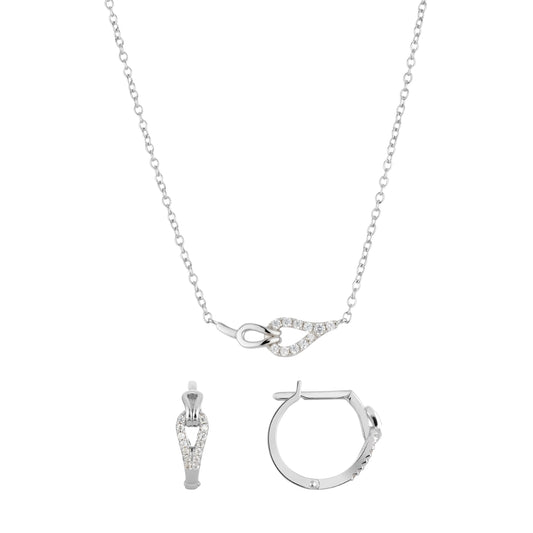 Argento Silver Pavé Rein Link Gift Set