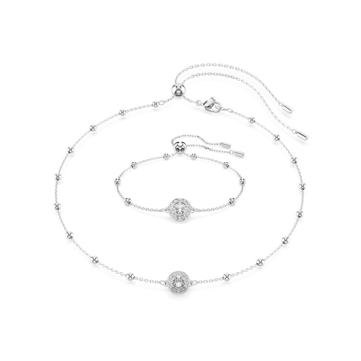 Swarovski Silver Una Angelic White Double Sided Gift Set