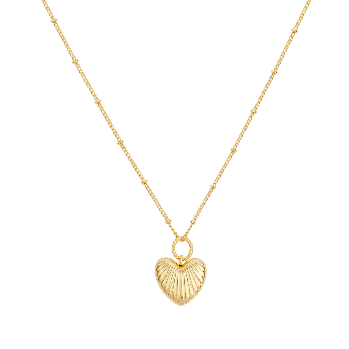 August Woods Gold Vintage Heart Necklace
