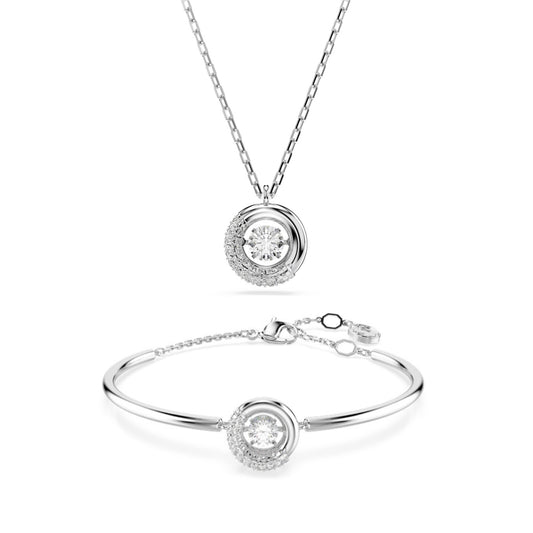 Silver Dextera White Round Cut Gift Set