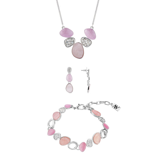 Silver Misty Rose Crystal Gift Set