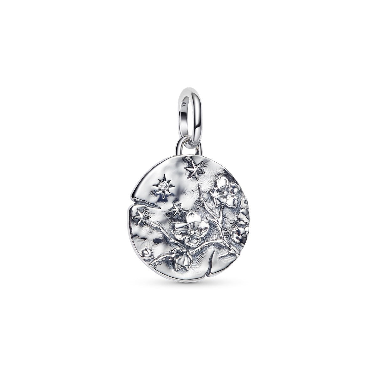 Pandora Silver Cherry Blossom Medallion Charm