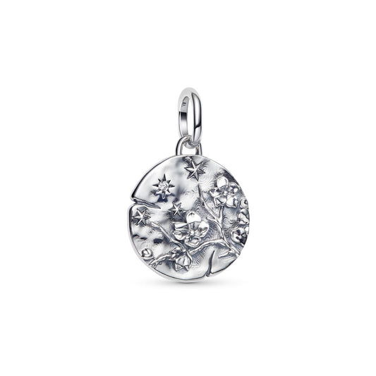 Pandora Silver Cherry Blossom Medallion Charm