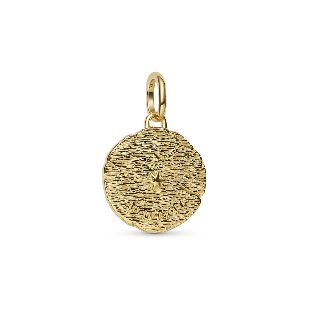 Pandora Gold Crossing Arrows Medallion Charm