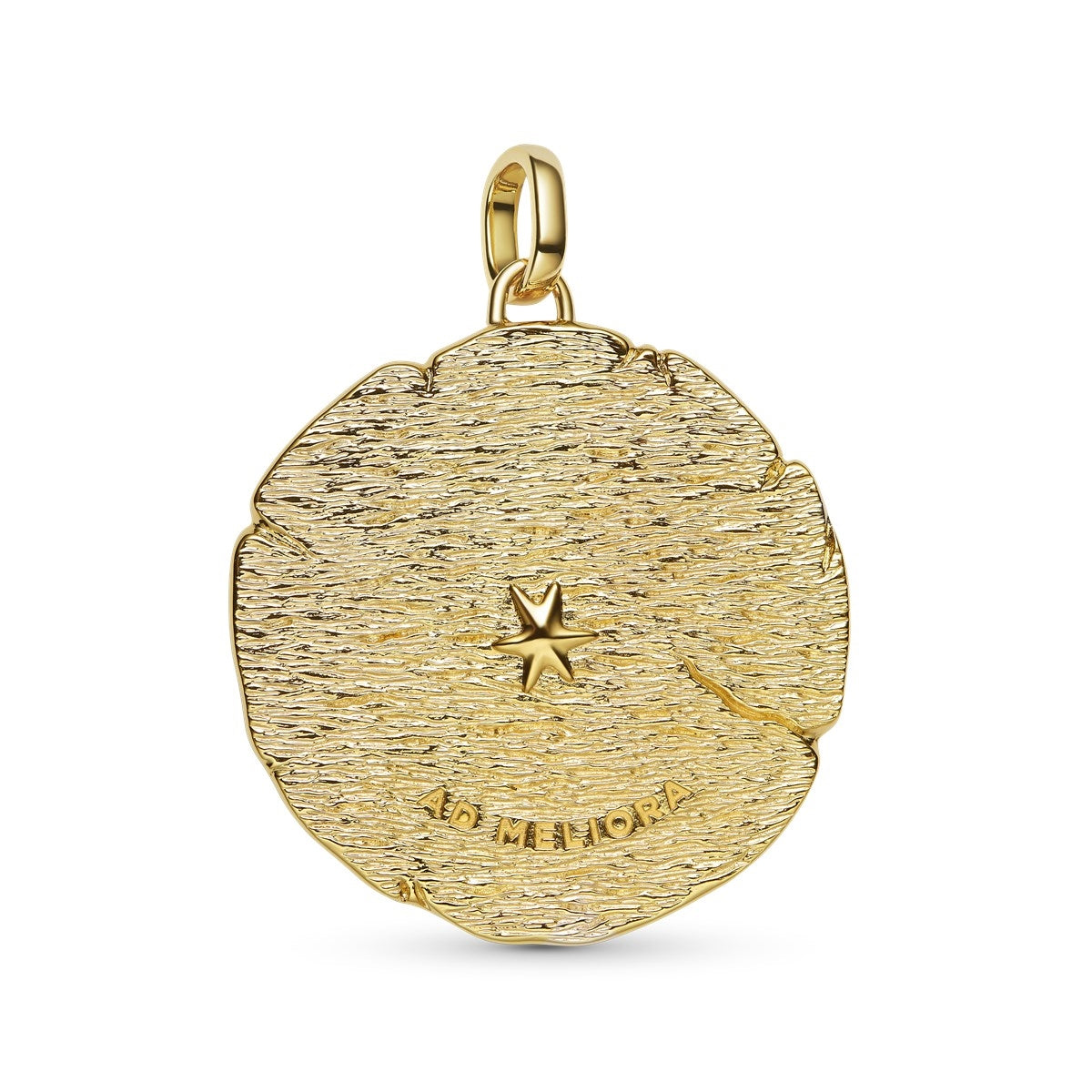 Pandora Gold Crossing Arrows Oversized Medallion Charm