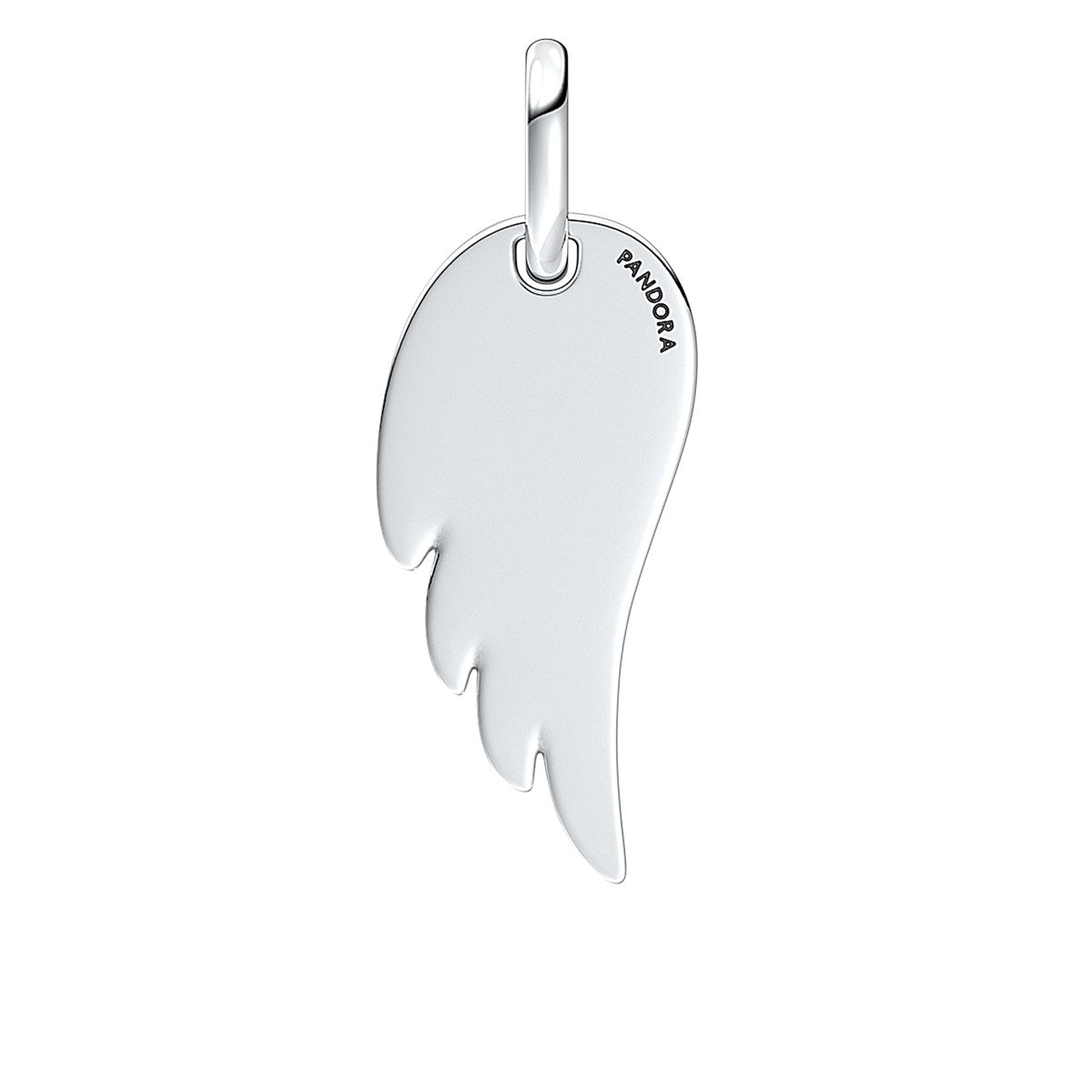 Pandora Silver Engravable Angel Wing Tag Pendant