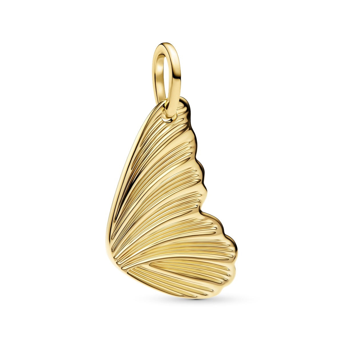Pandora Gold Engravable Butterfly Wing Tag Pendant