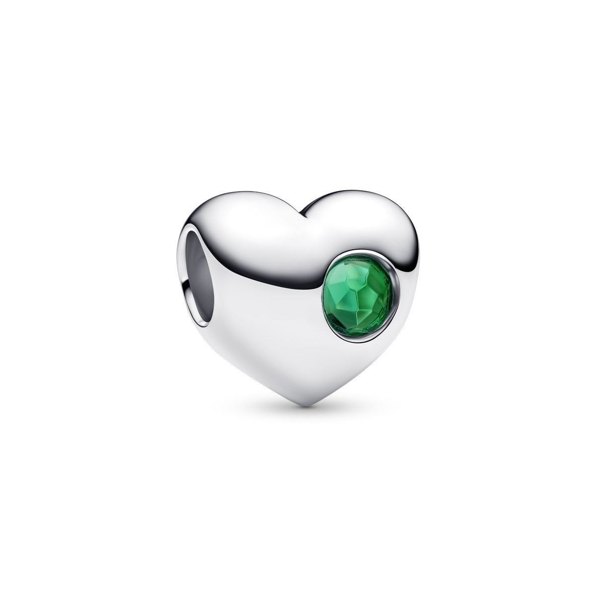 Pandora Silver Engravable May Birthstone Heart Charm